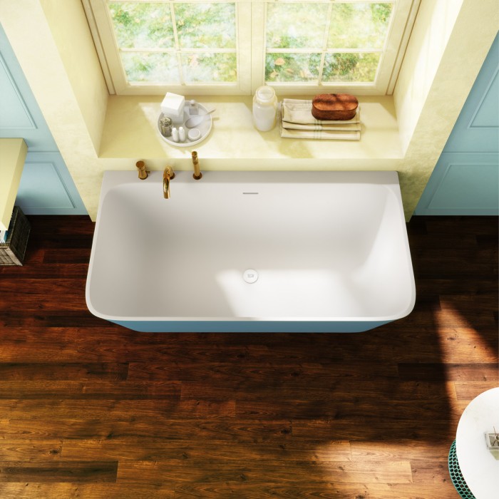 Ванна parete материал - Techfusion System, пристенная, 150х75 см, Forma aquae Meda, белый глянцевый арт. VSMP15075