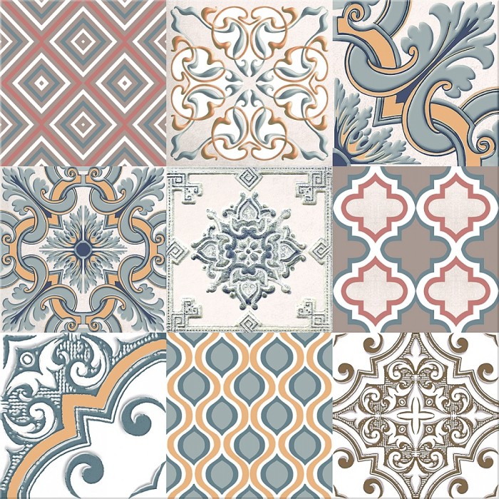 Плитка ornament 42x42 AZORI Eclipse арт. 505793002