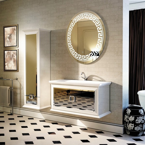 Зеркало D770 c подсветкой и диммером, сенсор выкл, Azario Меандр - ФР-00000961