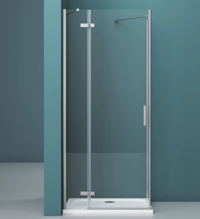 Душевая дверь без ответного пристенного магнитного профиля, левая 80x195, BelBagno KRAFT арт. KRAFT-60/20-C-Cr-L