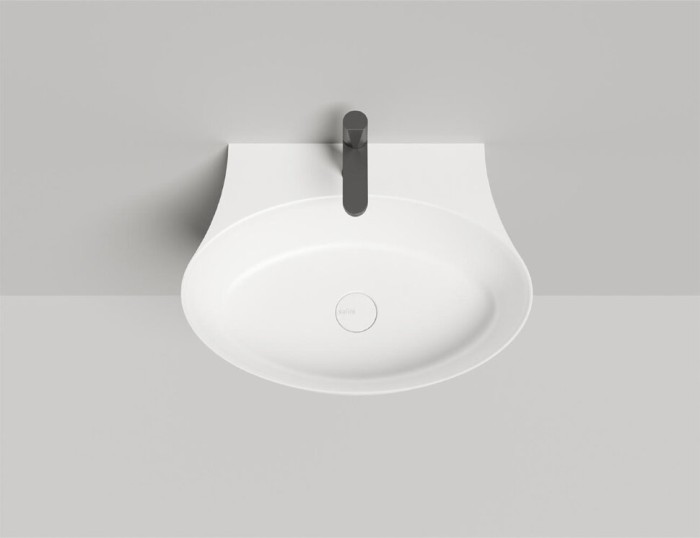 Раковина накладная 60x71, глянцевая, Salini ALDA WALL арт. 140313G