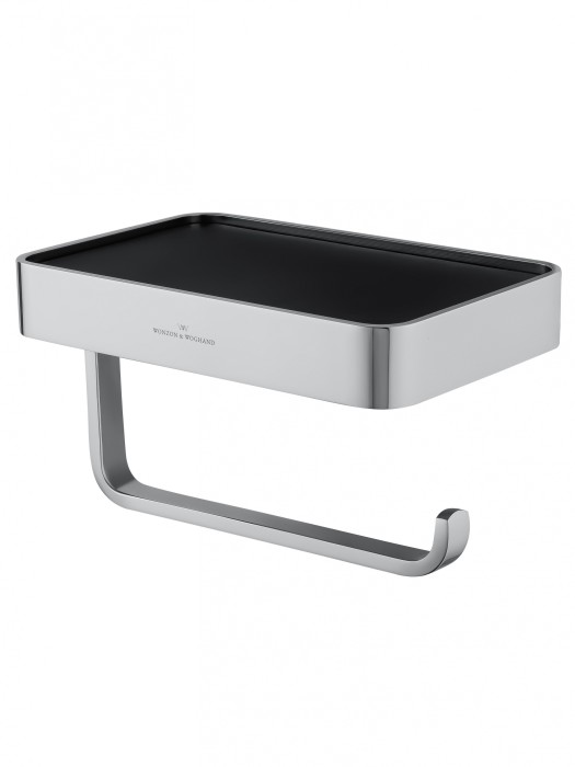 Держатель для туалетной бумаги с полкой, Wonzon &amp; Woghand Lotte, WW-8336 цвет: хром