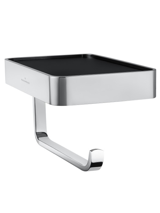 Держатель для туалетной бумаги с полкой, Wonzon & Woghand Lotte, WW-8336 цвет: хром