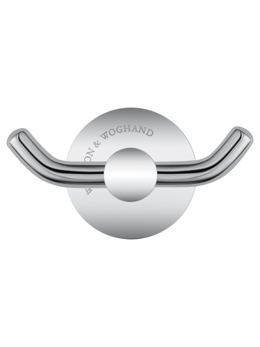 Двойной крючок для ванной, Wonzon & Woghand Easy, WW-8125 цвет: хром