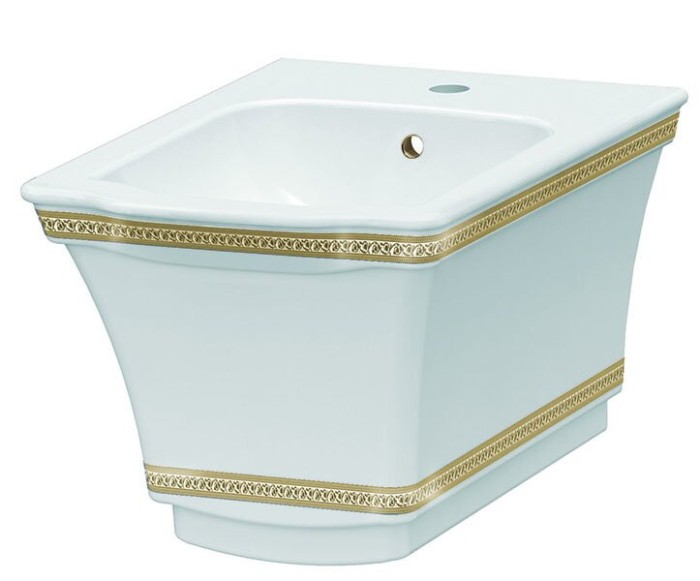 Подвесное биде с узором gold, Boheme Hermitage - 953-G