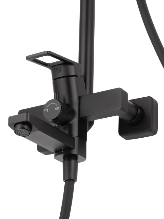 Душевая система, Wonzon & Woghand Frame, WW-88739010-MB цвет: черный