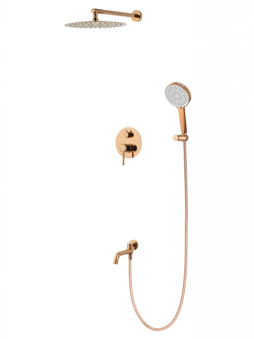 Душевая система встраиваемая, Wonzon &amp; Woghand Tor, WW-88939073-RG цвет: розовое золото