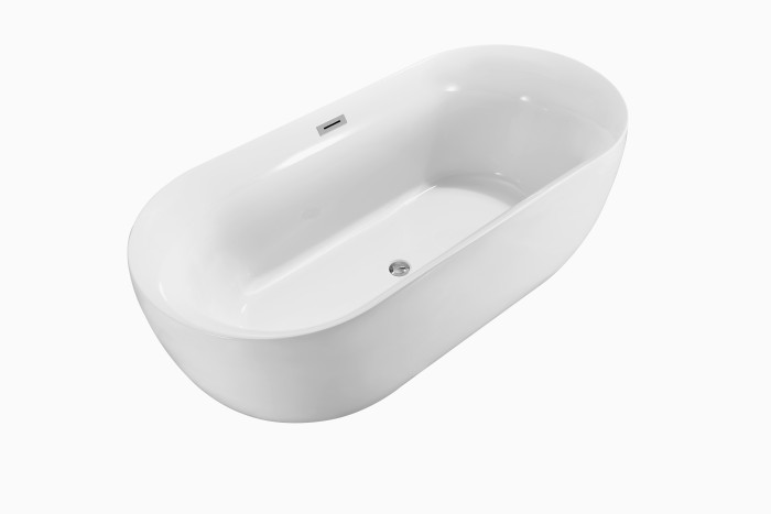 Ванна акриловая 170x78, отдельностоящая, Aquatek Афина арт. AQ-44778