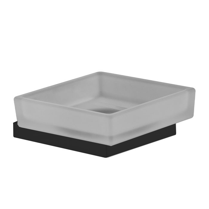 Fima Carlo Frattini Мыльница стекляная, подвесная, Accessori, F6023/2WNS цвет: черный