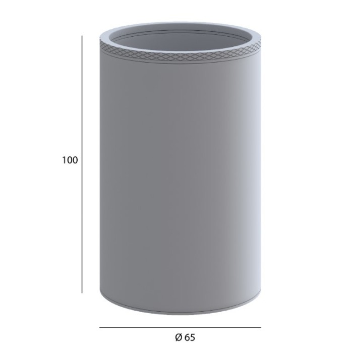 Стакан настольный chrome, Boheme Uno - 10982-CR