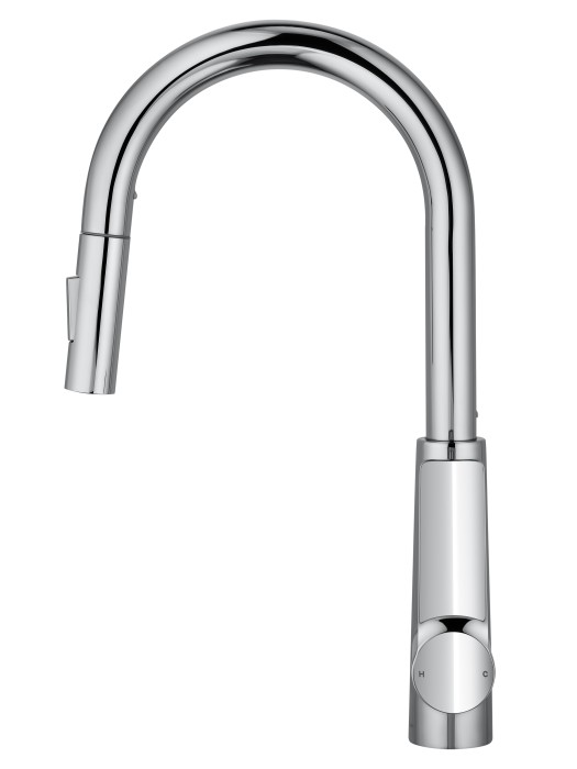 Смеситель для кухни с выдвижным изливом, Wonzon & Woghand, WW-A20782-CR цвет: хром