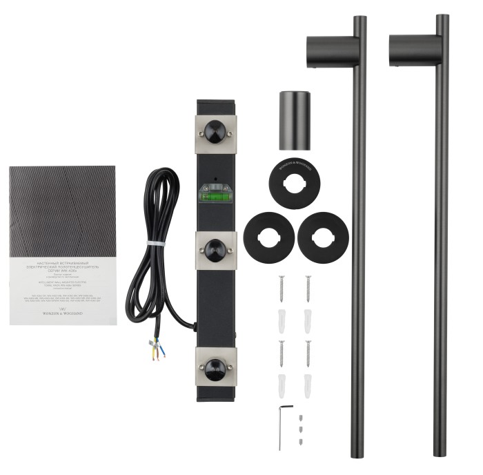 Полотенцесушитель электрический встраиваемый, Wonzon & Woghand Dortmund, WW-A362-MB цвет: черный