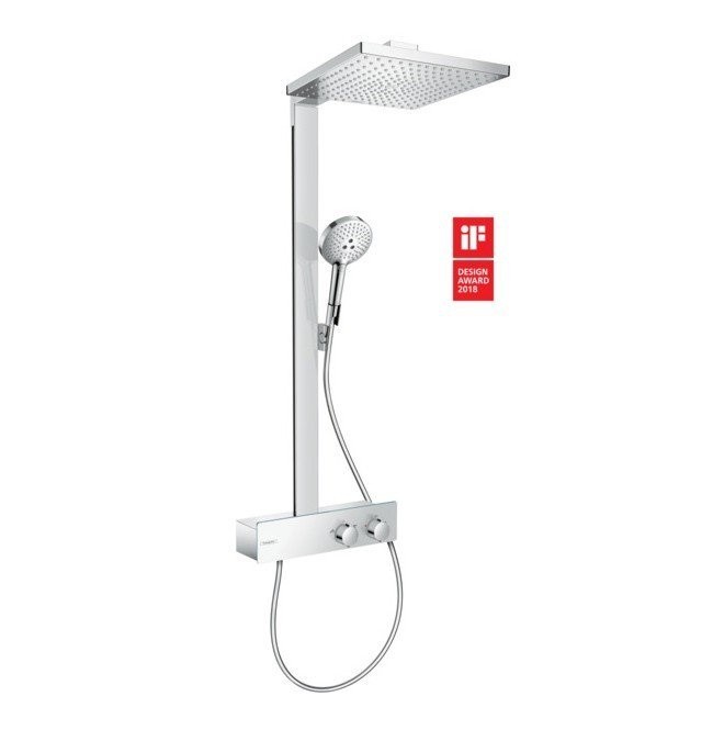 Душевая система с термостатом ShowerTablet 350 Raindance E Hansgrohe, хром арт. 27361000