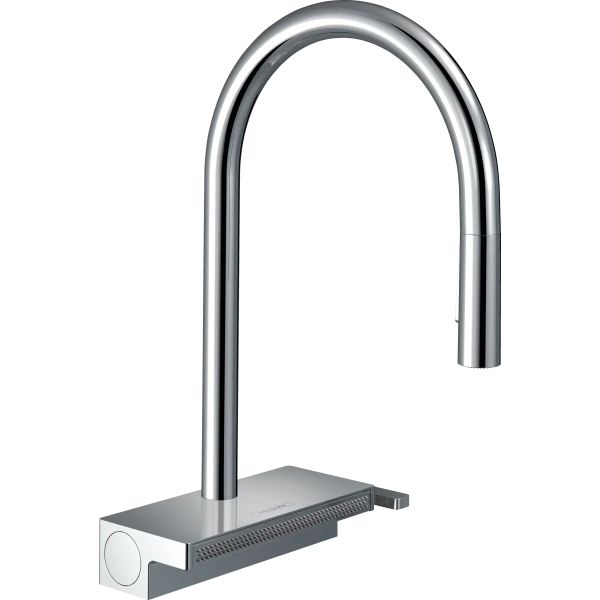Смеситель для кухни, с вытяжным душем, Hansgrohe Aquno Select M81, хром арт. 73837000