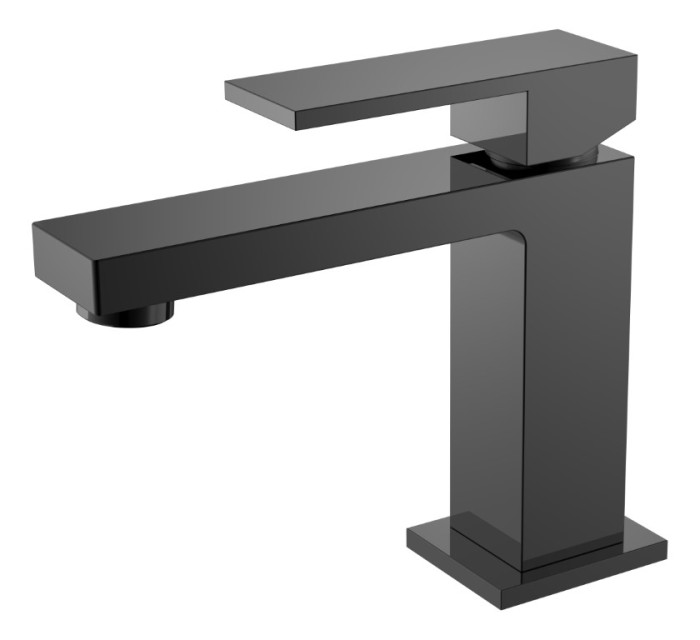 Смеситель для раковины, Shinny Gun Metal, Qubic Boheme 471-SGM