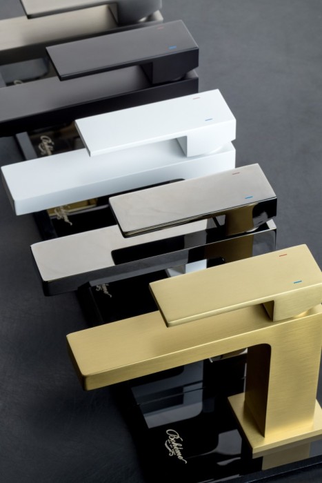 Смеситель для раковины, Shinny Gun Metal, Qubic Boheme 471-SGM