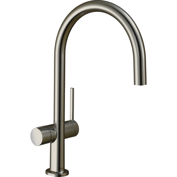Смеситель для кухни, с запорным вентилем, Hansgrohe Talis M54, нержавеющая сталь арт. 72805800