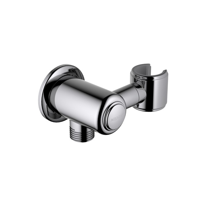 Шланговое подсоединение с держателем, Aquatek Классик, хром арт. AQ2462CR