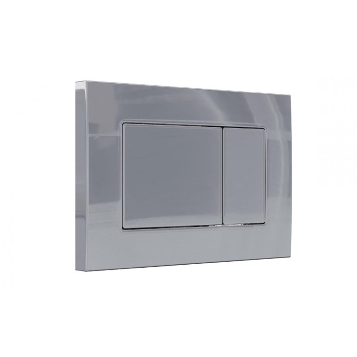 Комплект инсталляции -  кнопка хром глянец, унитаз EGO XL Rimless, сидение дюропласт микролифт, быстросъём, Berges ATOM арт. 043359