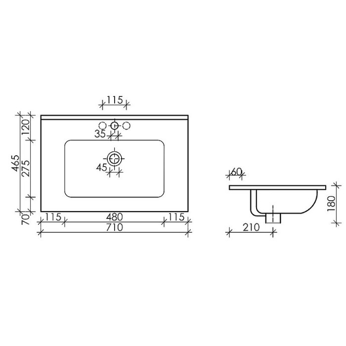 Накладная раковина Ceramicanova Element, белый арт. CN7007