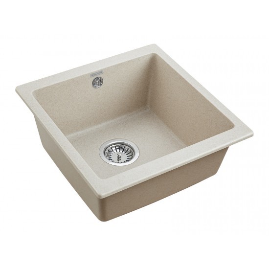 Мойка для кухни гранит 445х460 Paulmark GERA 50, бежевый - PM104546-BE