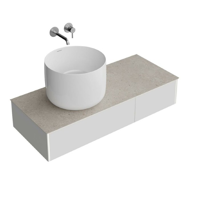 Тумба подвесная 120см, 2 ящика, Magica Kerama Marazzi, серый - MA.120.2\MGR.M