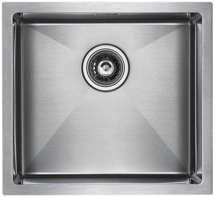 Мойка для кухни нержавеющая 480х440мм Paulmark WESER, брашированная нерж.сталь - PM804844-BS