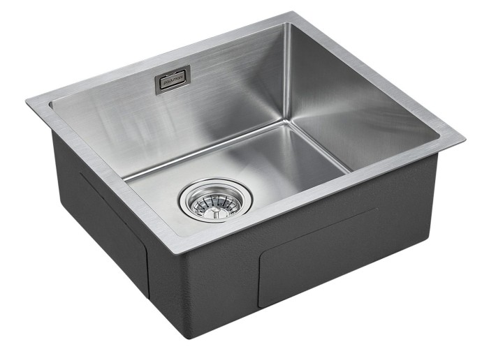 Мойка для кухни нержавеющая 480х440мм Paulmark WESER, брашированная нерж.сталь - PM804844-BS