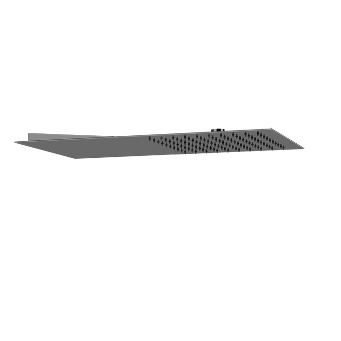 Верхний душ QUADRO 30х55см, Gessi Tremillimetri, black metal brushed pvd арт. 33081#707