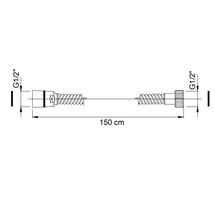 Fima Carlo Frattini Шланг 1/2, Wellness 1/2, F2021CR цвет: хром