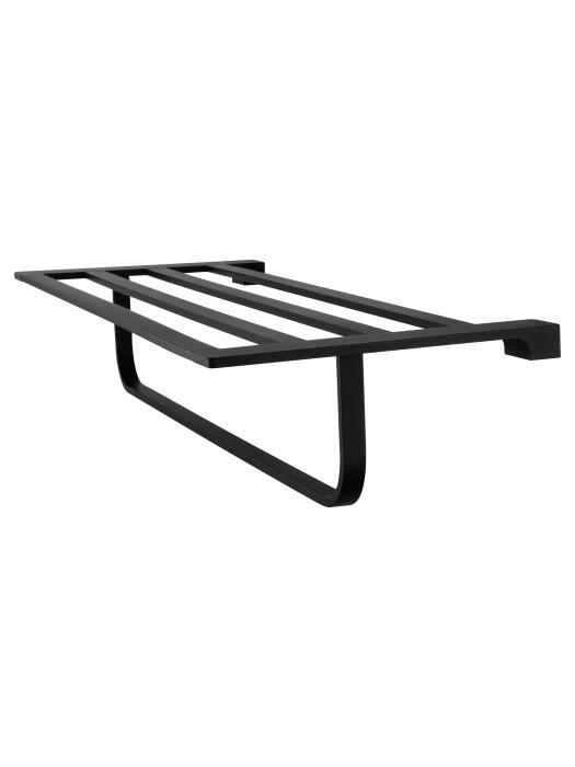 Полотенцедержатель с полкой, Wonzon & Woghand Eclipse, WW-9181-BL цвет: черный