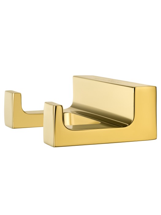 Двойной крючок для ванной, Wonzon & Woghand Eclipse, WW-9125-LG цвет: золото