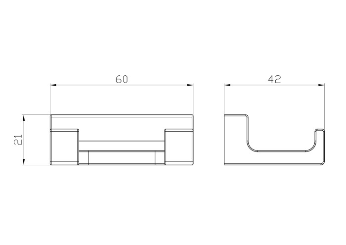 Двойной крючок для ванной, Wonzon & Woghand Eclipse, WW-9125-LG цвет: золото
