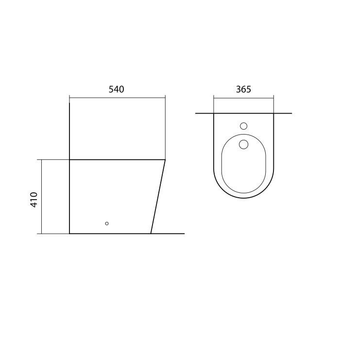 Биде напольное Aquatek Вега, белый арт. AQ1058-00