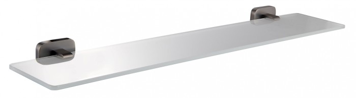 Стеклянная полка для ванной, Wonzon &amp; Woghand Graffity, WW-9327-BGM цвет: графит