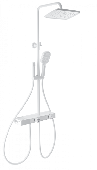 Душевая система с техническим душем, Wonzon &amp; Woghand, WW-B4161-MW цвет: белый