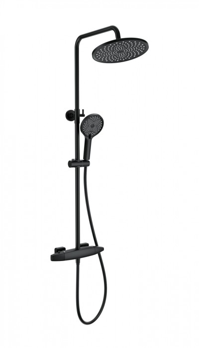 Душевая система с термостатом, Wonzon &amp; Woghand Neo, WW-B3035-A1-MB цвет: черный