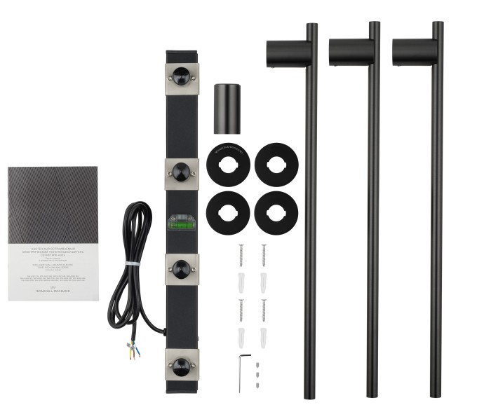 Полотенцесушитель электрический встраиваемый, Wonzon & Woghand Dortmund, WW-A363-MB цвет: черный