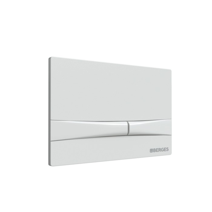 Инсталляция для скрытого монтажа унитаза, клавиша смыва F4 Soft Touch, белая, BERGES Novum арт. 040254