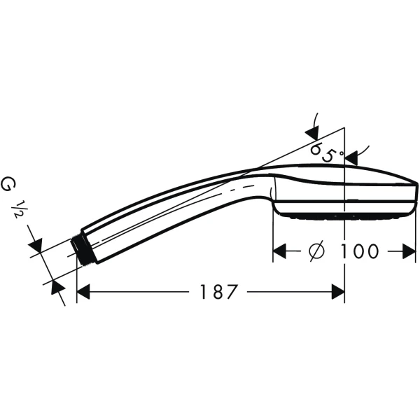 Ручной душ Mono Croma 100 Hansgrohe, хром арт. 28580000