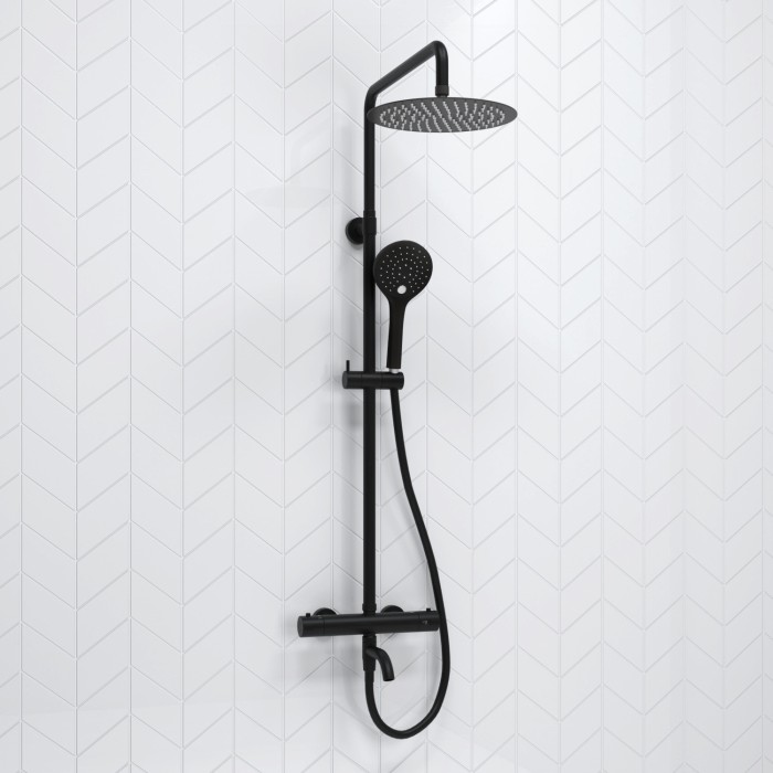 Душевая система с термостатическим смесителем WasserKRAFT арт. A288.258.078.BM Thermo