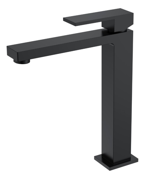 Смеситель для раковины, Matt Black, Qubic Boheme 472-B