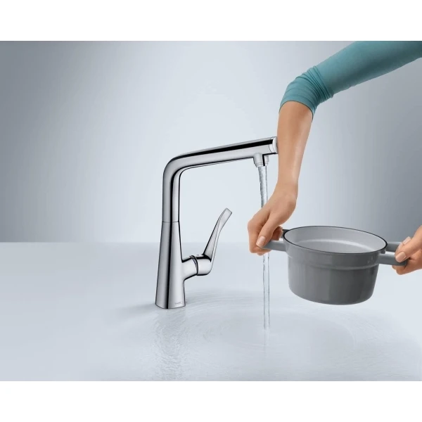 Смеситель для кухни, Hansgrohe Metris Select M71, хром арт. 14883000