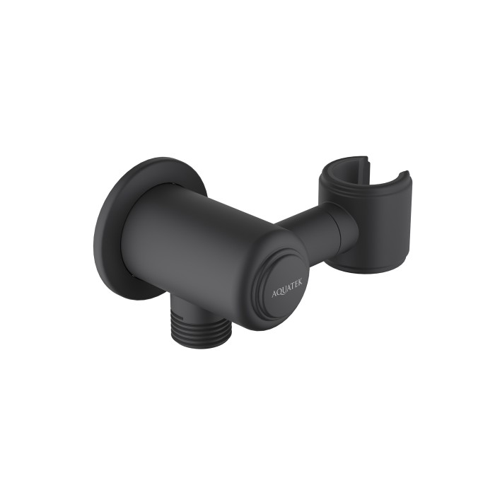 Шланговое подсоединение с держателем, Aquatek Классик, черный арт. AQ2462MB