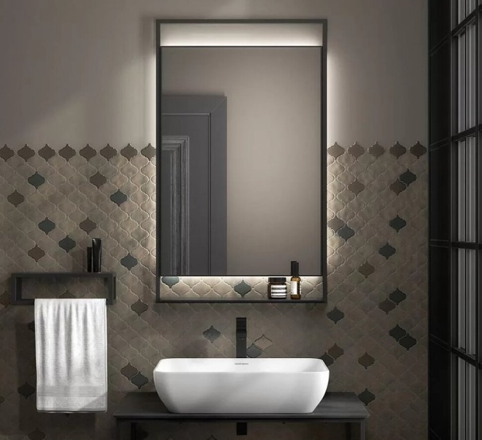 Зеркало Next 1000x600, Plaza Kerama Marazzi, черный - PL.N.mi.P.60\BLK