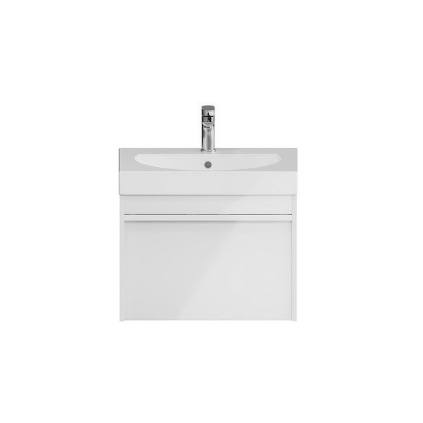 Тумба подвесная 60см с ящиком 1+1, белая глянцевая, Kerama Marazzi, белый - MO.60.1+1\WHT