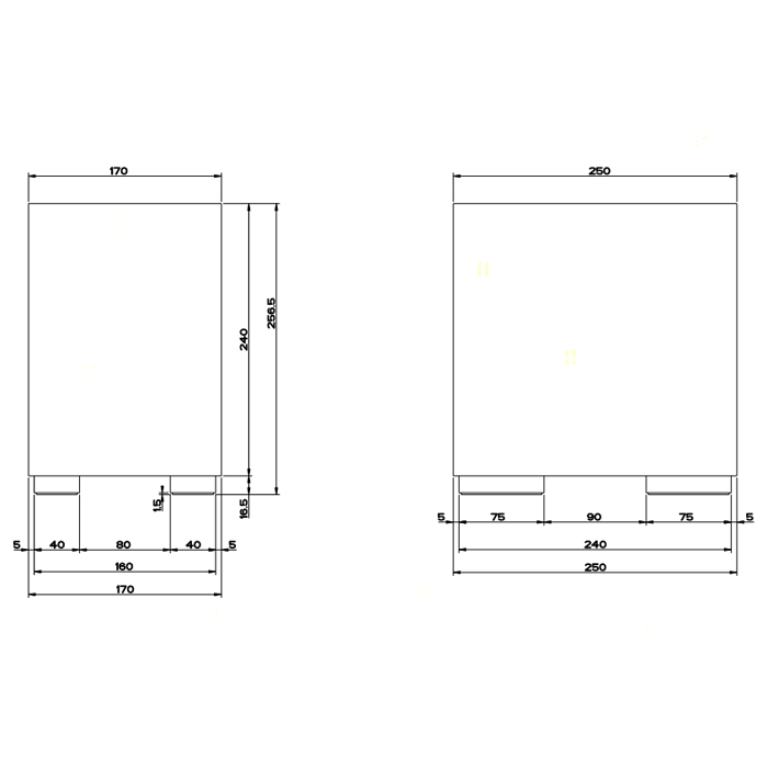 Корзина для мусора, Gessi Rettangolo, хром/черный арт. 20991#031