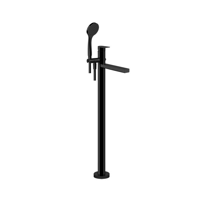 Смесителя для ванны, напольный, с душевой лейкой, Gessi Emporio Via manzoni, black xl арт. 24982#299