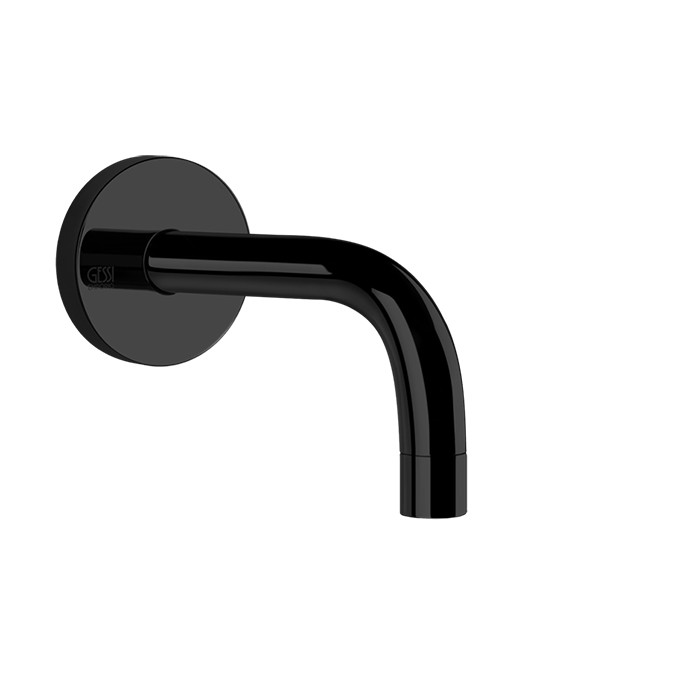 Настенный излив короткий, комбинируемый с удаленным управлением, Gessi Emporio Via tortona, black xl арт. 44285#299