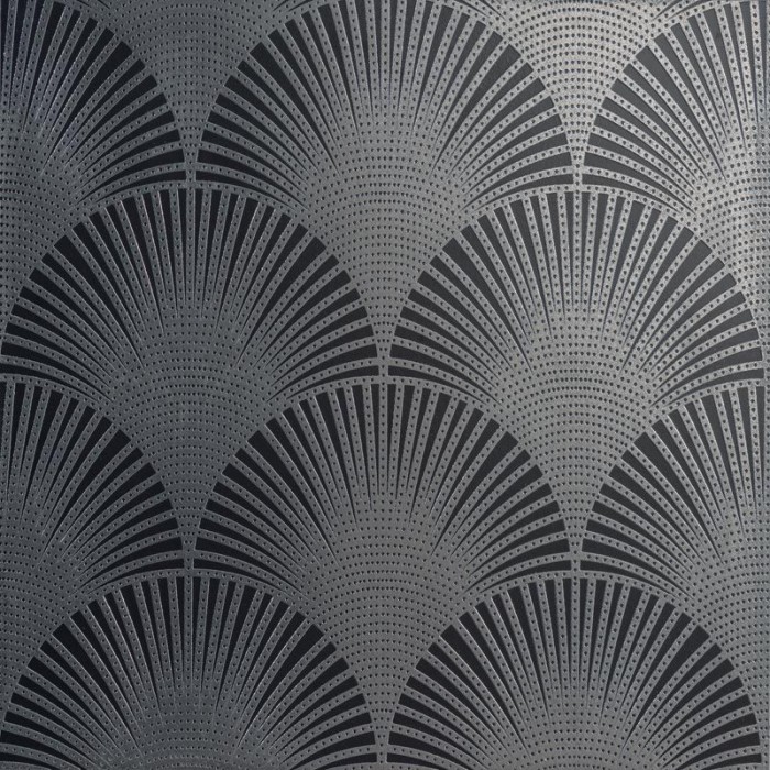 Плитка decoro "pavone" in sterling silver su nero matt 60x60 PETRACER'S Swing арт. S PAVONE 23-20